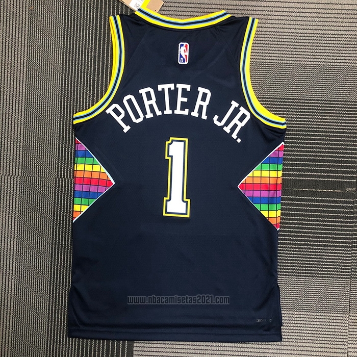 Camiseta Denver Nuggets Michael Porter JR. #1 Ciudad 2021-22 Azul
